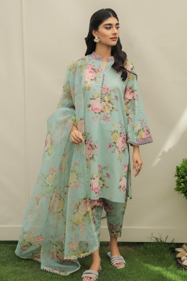 Baroque | Lawn Collection 24 | UF-215 by Baroque - Designer Dress - Type: Ladies Clothes - Available at Libayah - 100% Original