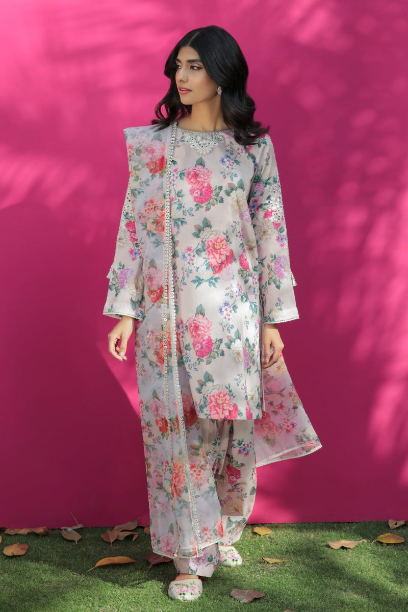 Baroque | Lawn Collection 24 | UF-191 by Baroque - Designer Dress - Type: Ladies Clothes - Available at Libayah - 100% Original