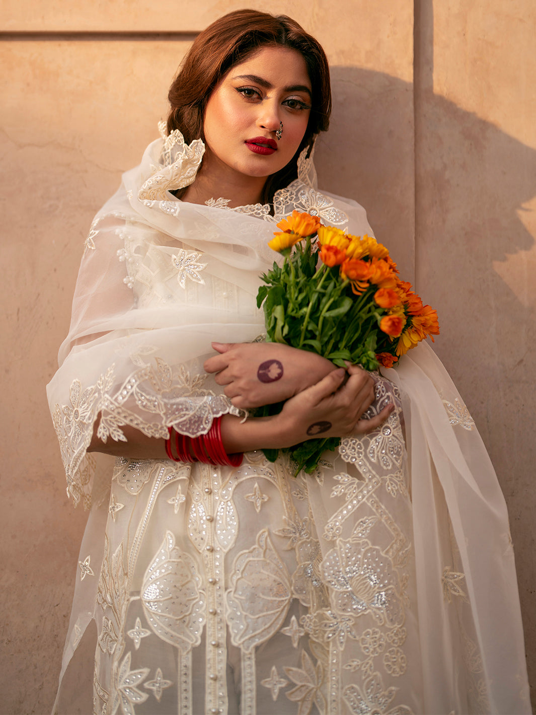 Binilyas | Dilbaro Embroidered Festive Lawn 24 | 402-B by Bin Ilyas - Designer Dress - Type: Ladies Clothes - Available at Libayah - 100% Original