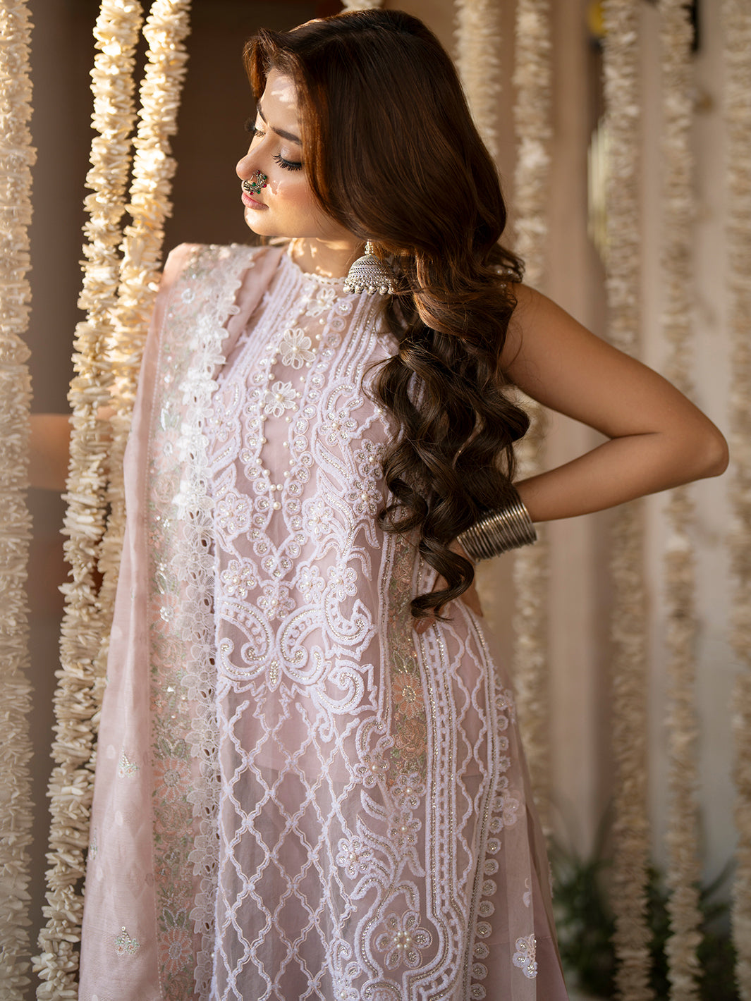 Binilyas | Dilbaro Embroidered Festive Lawn 24 | 403-B by Bin Ilyas - Designer Dress - Type: Ladies Clothes - Available at Libayah - 100% Original