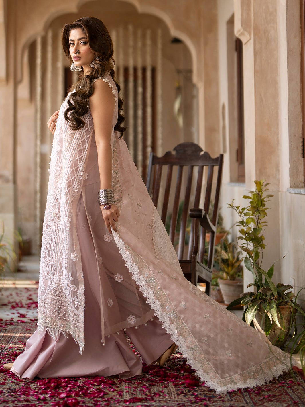 Binilyas | Dilbaro Embroidered Festive Lawn 24 | 403-B by Bin Ilyas - Designer Dress - Type: Ladies Clothes - Available at Libayah - 100% Original