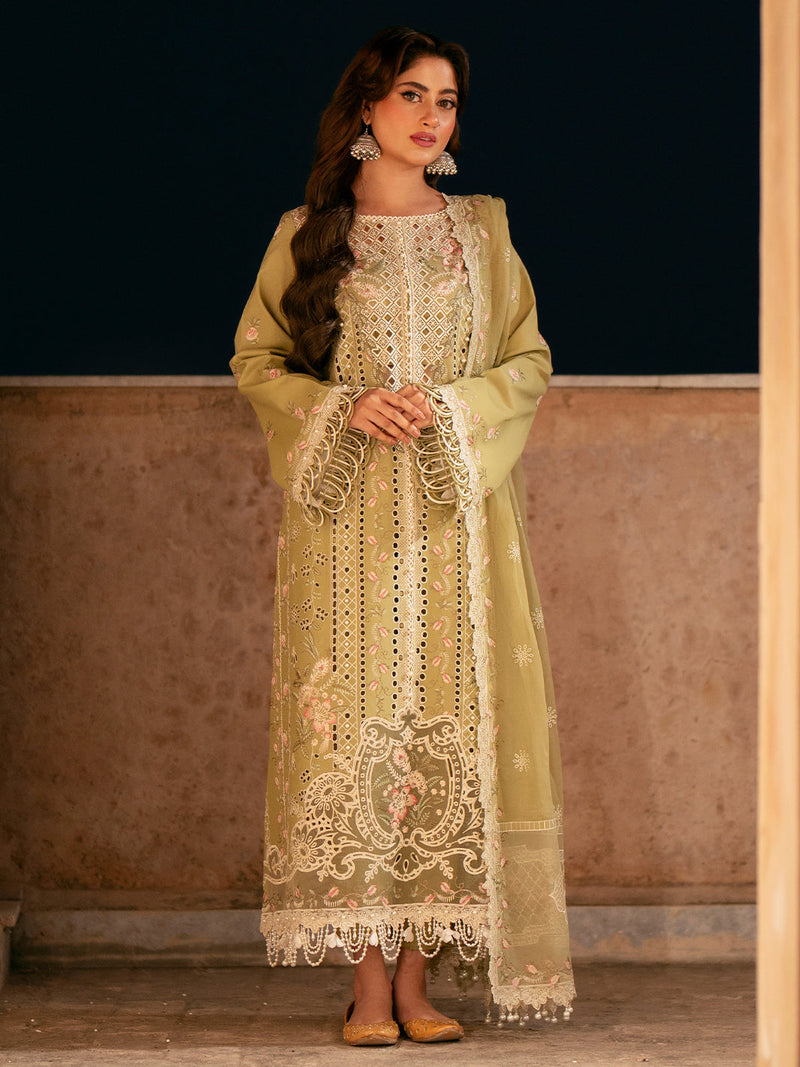 Binilyas | Dilbaro Embroidered Festive Lawn 24 | 405-A by Bin Ilyas - Designer Dress - Type: Ladies Clothes - Available at Libayah - 100% Original