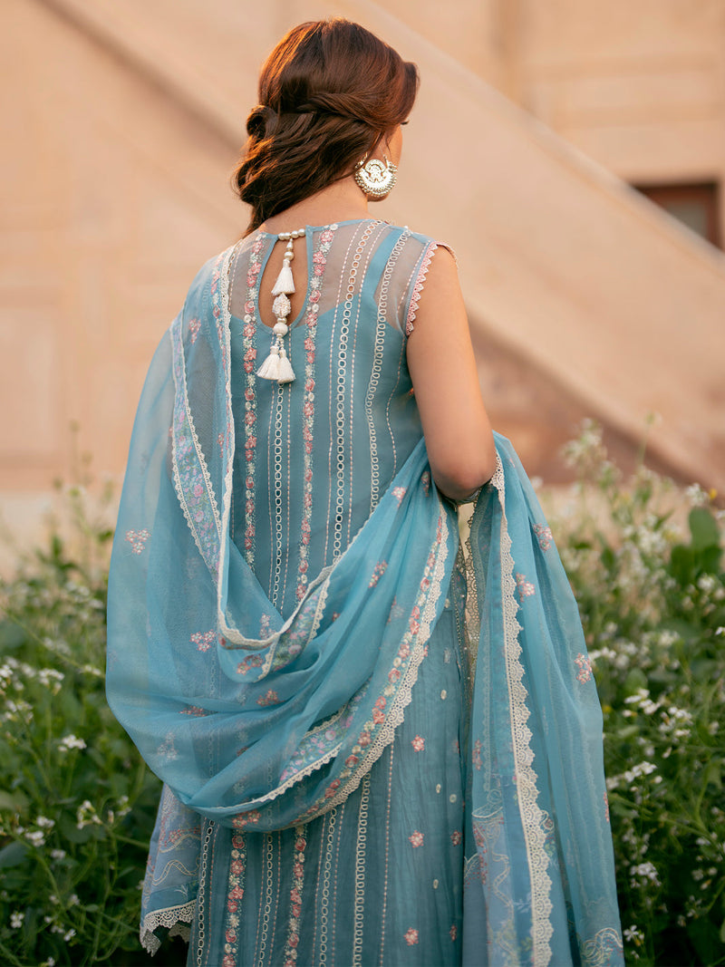 Binilyas | Dilbaro Embroidered Festive Lawn 24 | 406-B by Bin Ilyas - Designer Dress - Type: Ladies Clothes - Available at Libayah - 100% Original