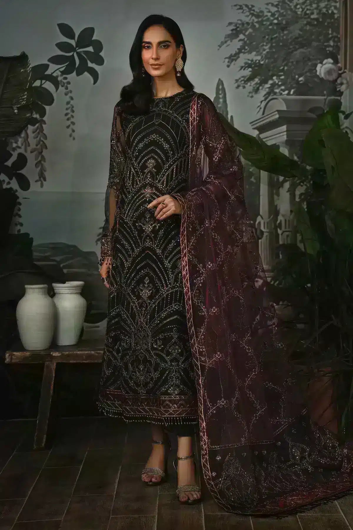 Zarif | LA ROSELLA Formals | ZLR 04 NIGHT GLOW by Zarif - Designer Dress - Type: Ladies Clothes - Available at Libayah - 100% Original
