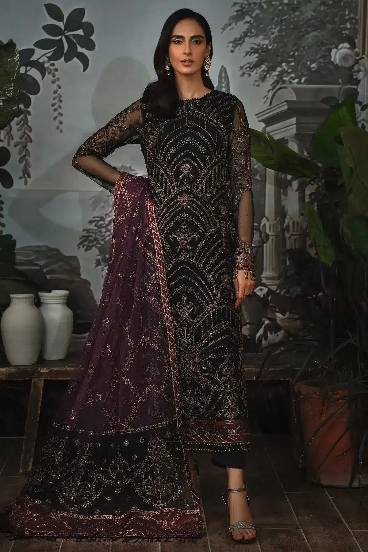 Zarif | LA ROSELLA Formals | ZLR 04 NIGHT GLOW by Zarif - Designer Dress - Type: Ladies Clothes - Available at Libayah - 100% Original