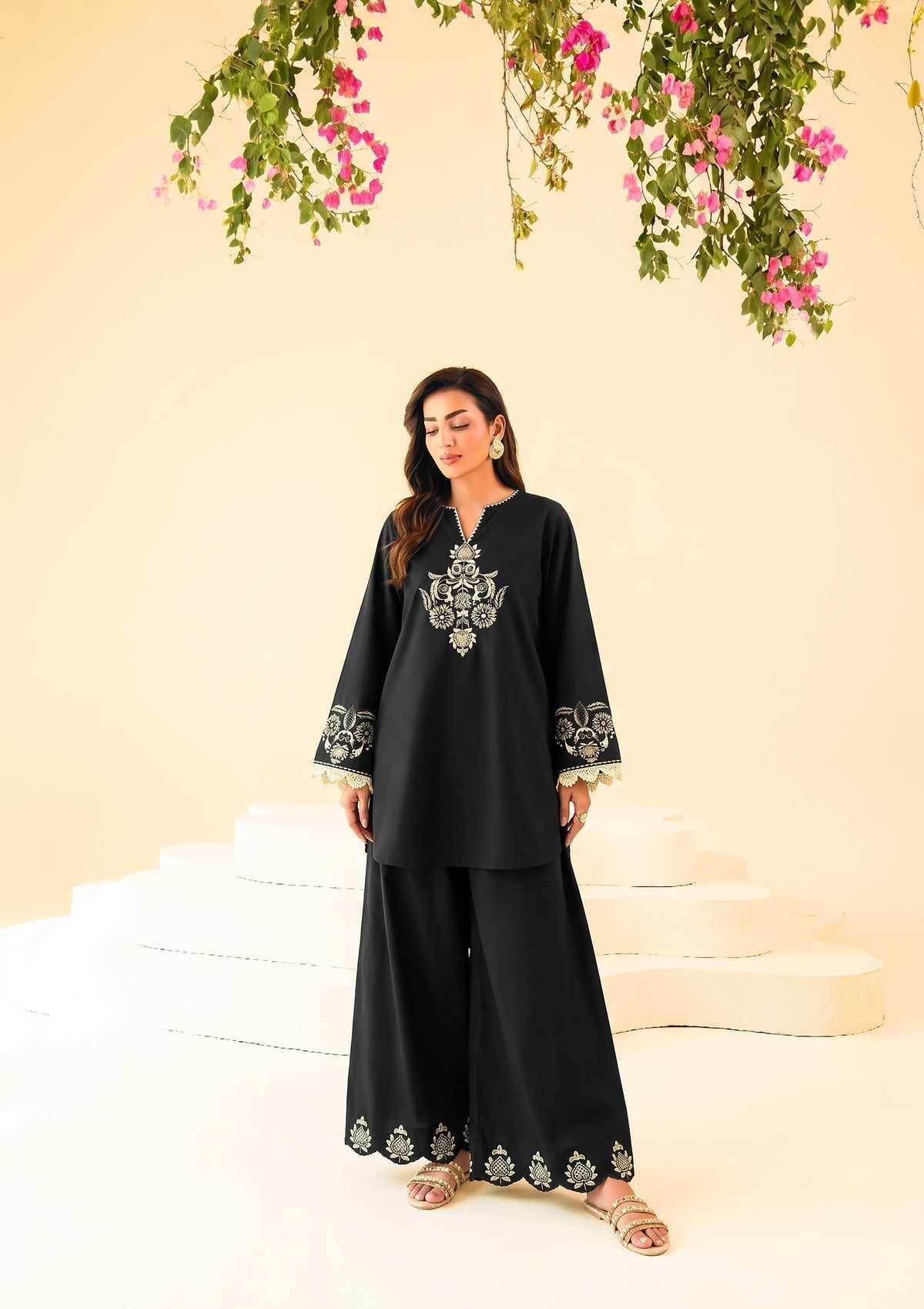 Faiza Faisal | FNF Cords Edit |BLACK ECLIPSE by Faiza Faisal - Designer Dress  - Type : Ladies Clothes - Available at Libayah - 100% Original 