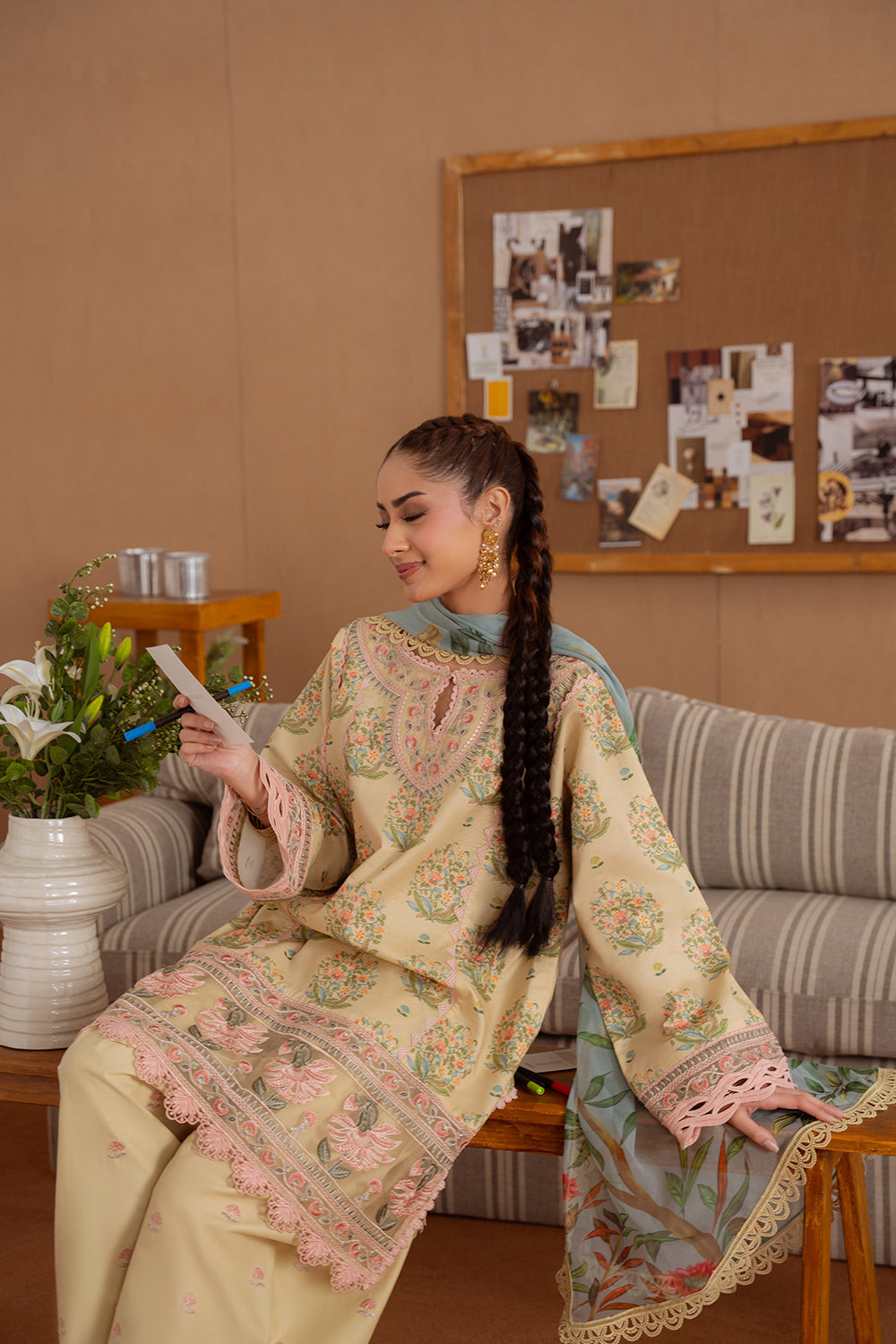 Saira Rizwan | Laanem Summer Lawn 25 | NERIDA-A-SRL25-02 by Saira Rizwan - Designer Dress - Type: Ladies Clothes - Available at Libayah - 100% Original