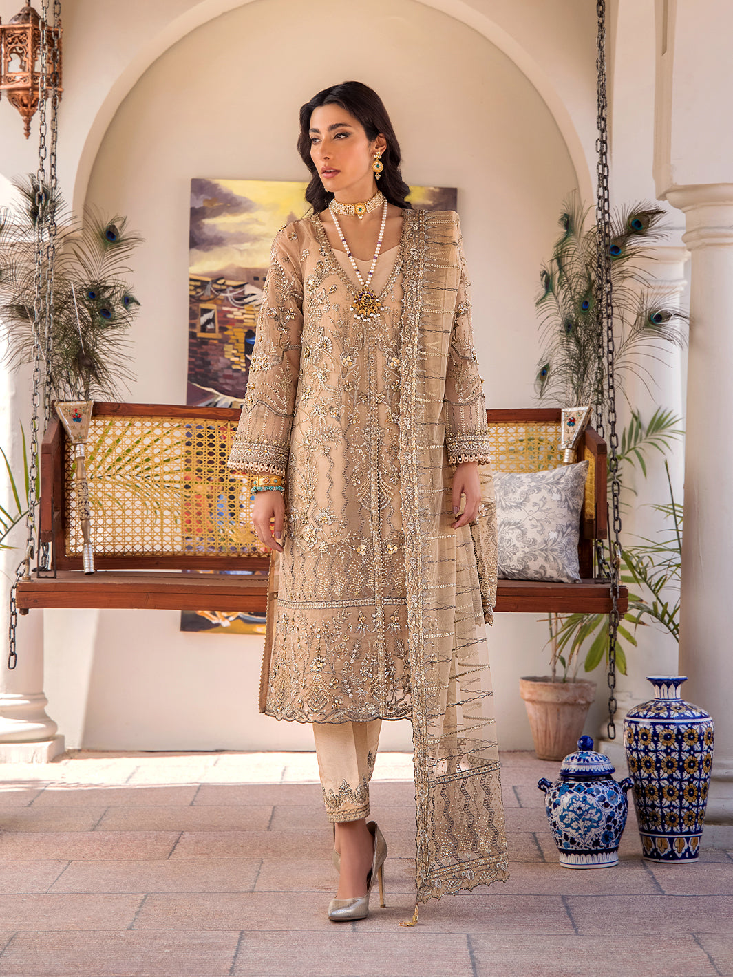 Fozia Khalid | Eid Edit 24 | Lueur by Fozia Khalid - Designer Dress - Type: Ladies Clothes - Available at Libayah - 100% Original