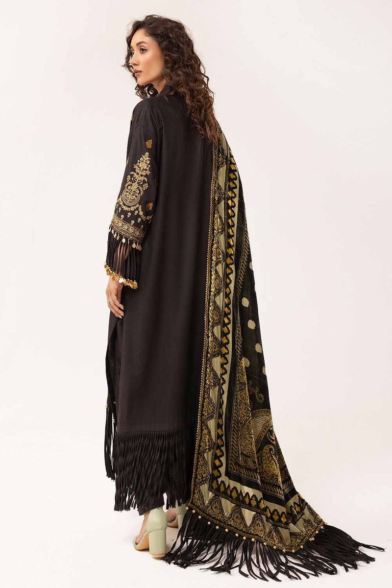 Gul Ahmed | Winter Collection 24 | Burnout Velvet Dupatta BVL-42002 by Gul Ahmed - Designer Dress - Type: Ladies Clothes - Available at Libayah - 100% Original