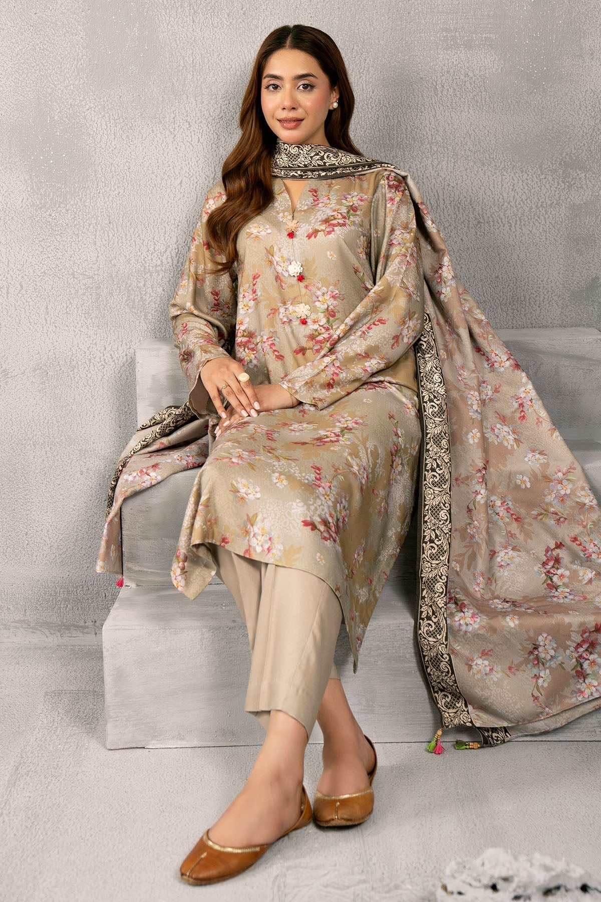 Kayseria | Winter Khaddar 24 | C5483-121-A by Kayseria - Designer Dress - Type: Ladies Clothes - Available at Libayah - 100% Original