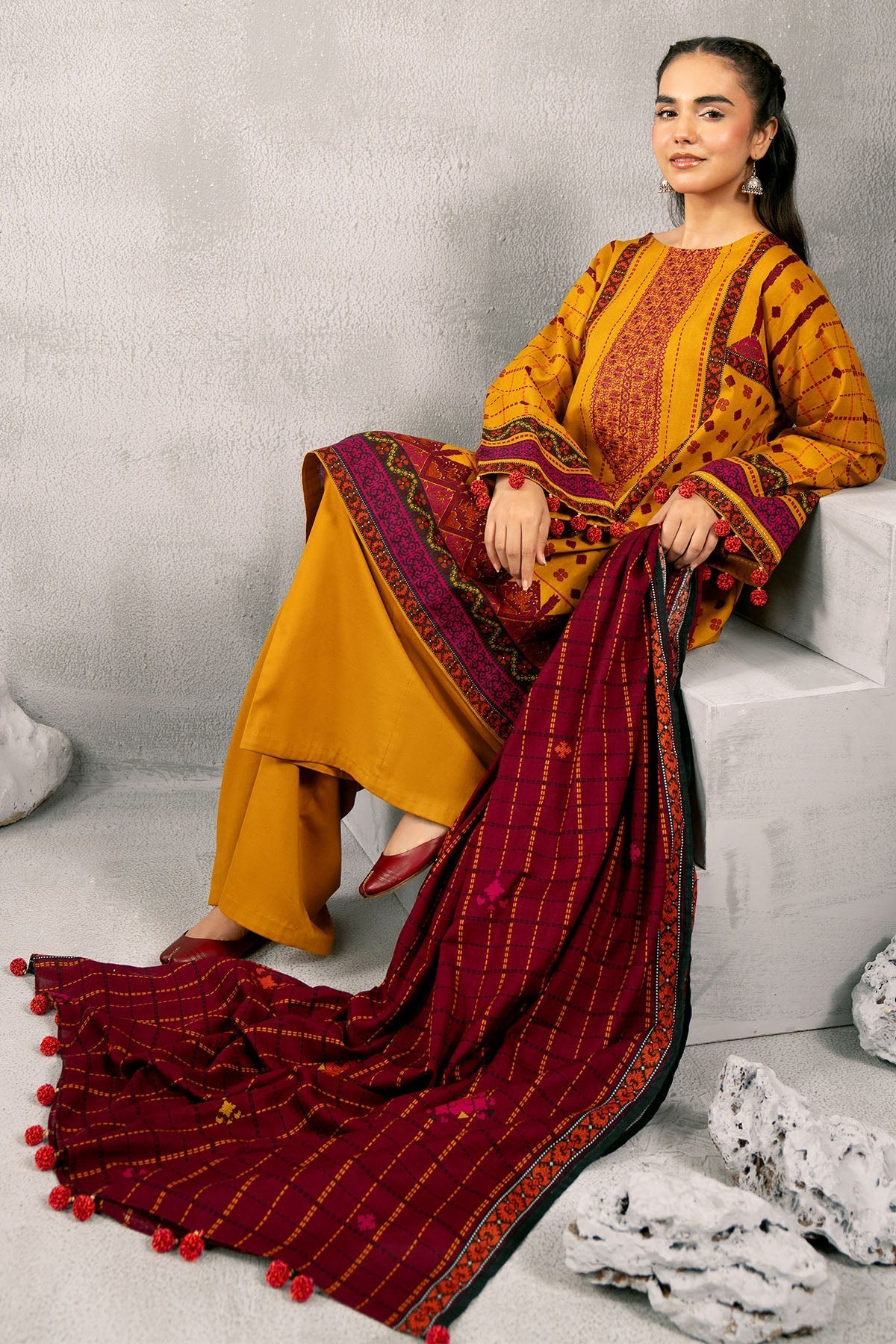 Kayseria | Winter Khaddar 24 | C6040-1 by Kayseria - Designer Dress - Type: Ladies Clothes - Available at Libayah - 100% Original