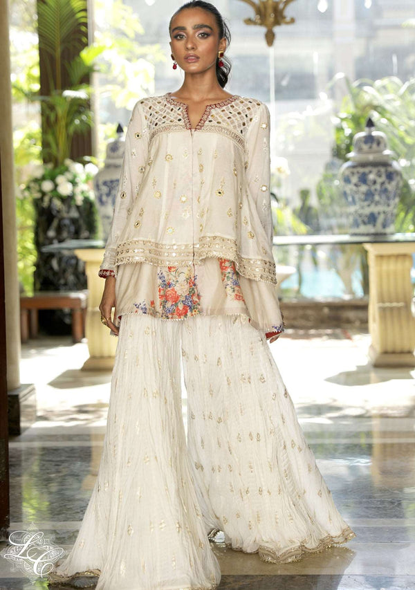 Afrozeh | Basic Pret 26 RTW | NACRE by Afrozeh - Designer Dress  - Type : Ladies Clothes - Available at Libayah - 100% Original 