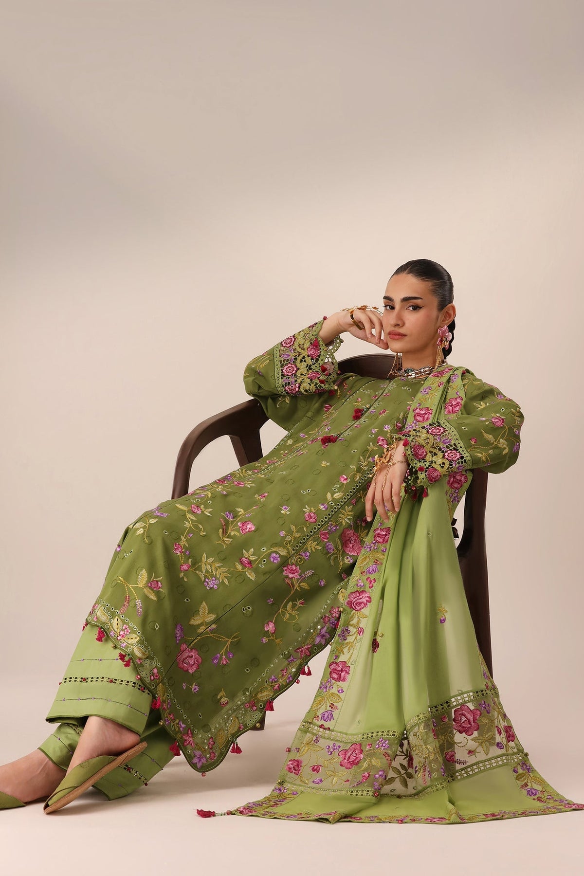 Elan | Stitched Pret 26 | GULRAAZ (EL26-08 A ST) by Elan - Designer Dress  - Type : Ladies Clothes - Available at Libayah - 100% Original 
