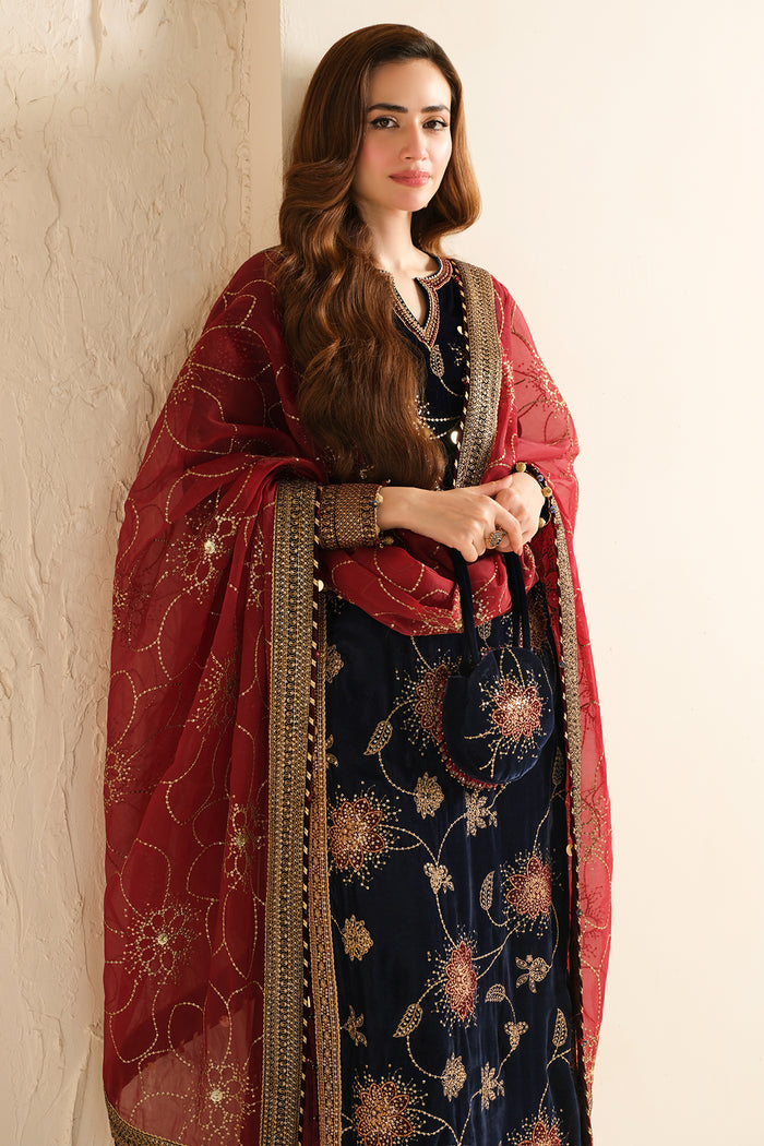 Jazmin | Velvet Edit 24 | VF-2040 by Jazmin - Designer Dress - Type: Ladies Clothes - Available at Libayah - 100% Original