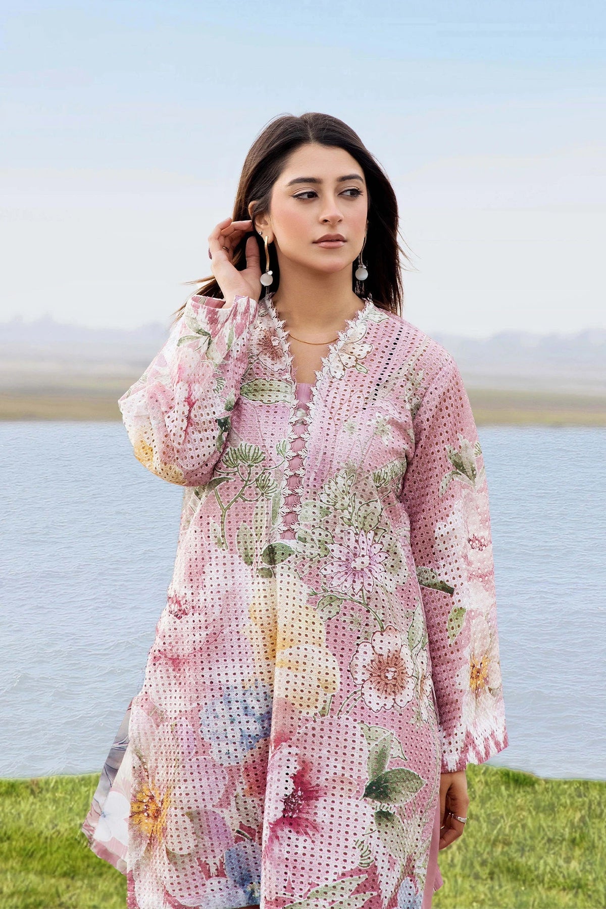 Adans Libas | Embrodiered Co Ord Sets | 4080 by Adans Libas - Designer Dress  - Type : Ladies Clothes - Available at Libayah - 100% Original 