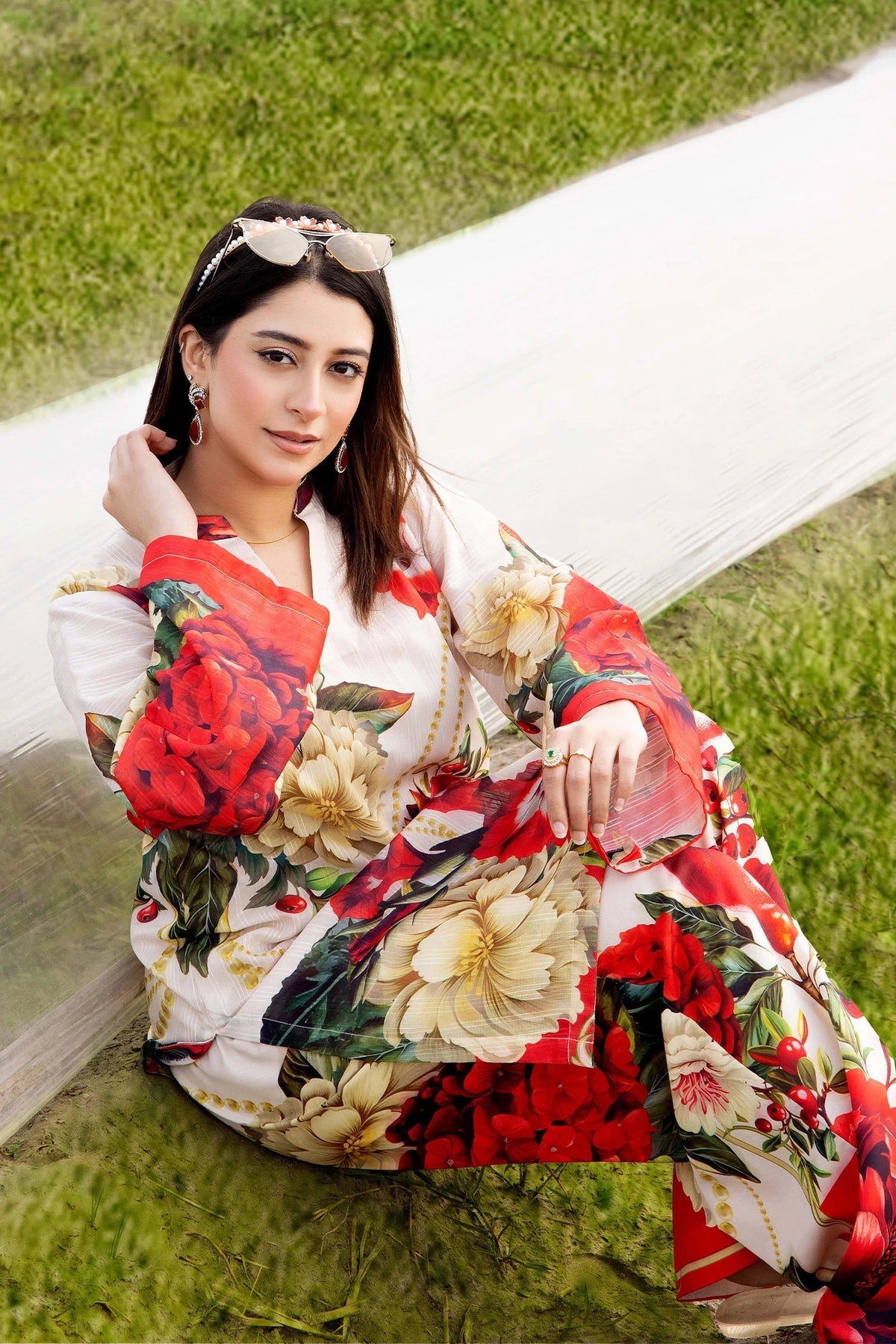 Adans Libas | Embrodiered Co Ord Sets | 4083 by Adans Libas - Designer Dress  - Type : Ladies Clothes - Available at Libayah - 100% Original 