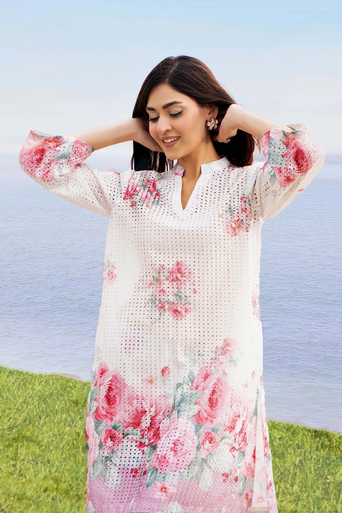 Adans Libas | Embrodiered Co Ord Sets | 4085 by Adans Libas - Designer Dress  - Type : Ladies Clothes - Available at Libayah - 100% Original 