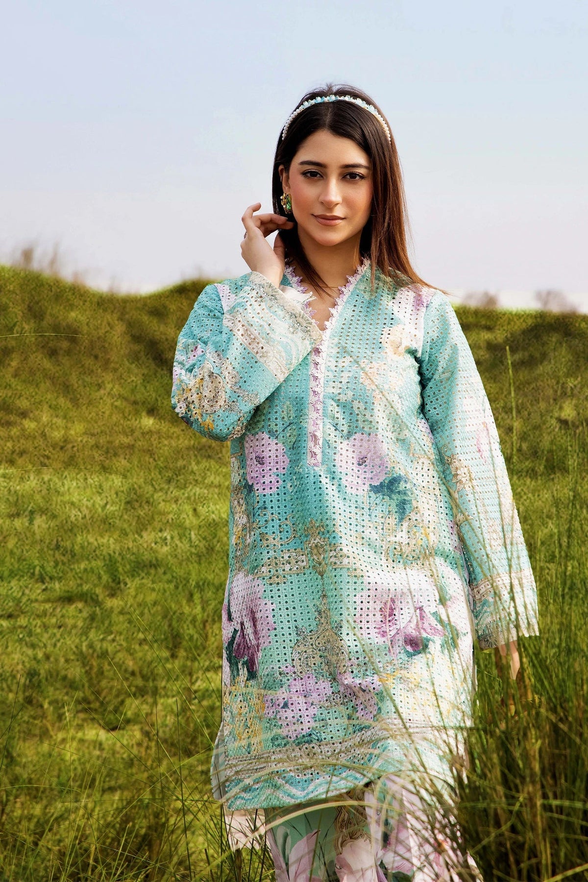 Adans Libas | Embrodiered Co Ord Sets | 4087 by Adans Libas - Designer Dress  - Type : Ladies Clothes - Available at Libayah - 100% Original 
