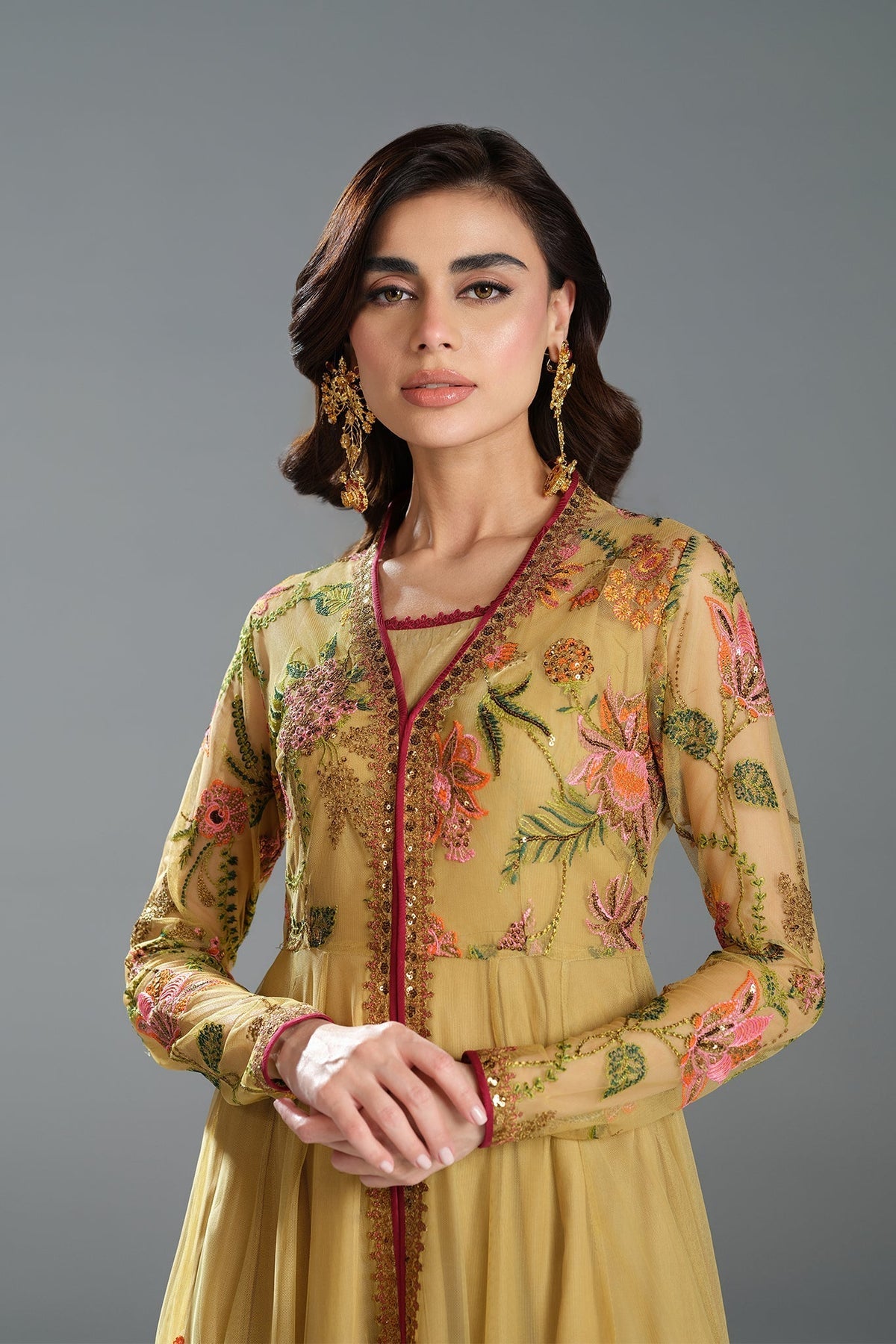 Fahad Hussayn | Pehra Luxury Pret 24 | CASERO by Fahad Hussayn - Designer Dress - Type: Ladies Clothes - Available at Libayah - 100% Original