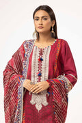 Gul Ahmed | Winter Collection 24 | Cotton Net Dupatta CD-42001 by Gul Ahmed - Designer Dress - Type: Ladies Clothes - Available at Libayah - 100% Original