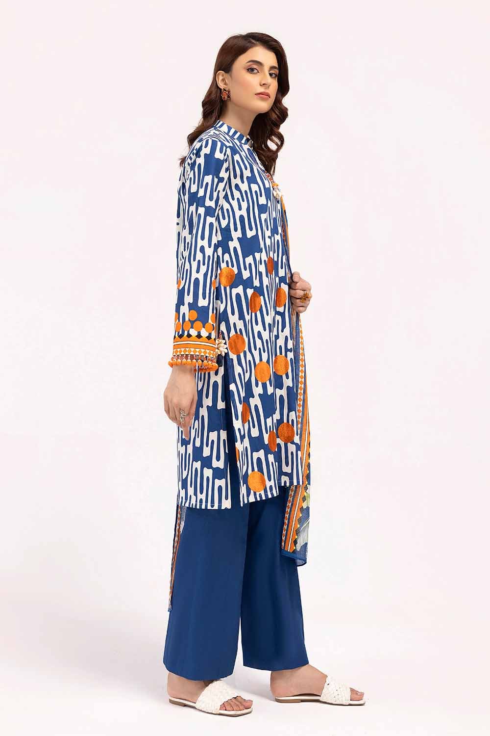 Gul Ahmed | Winter Collection 24 | Cotton Net Dupatta CD-42003 by Gul Ahmed - Designer Dress - Type: Ladies Clothes - Available at Libayah - 100% Original