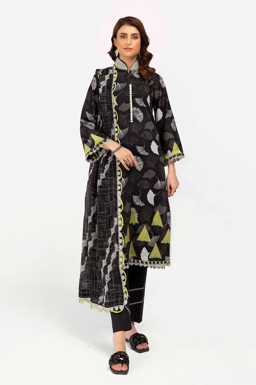Gul Ahmed | Winter Collection 24 | Cotton Net Dupatta CD-42007 by Gul Ahmed - Designer Dress - Type: Ladies Clothes - Available at Libayah - 100% Original