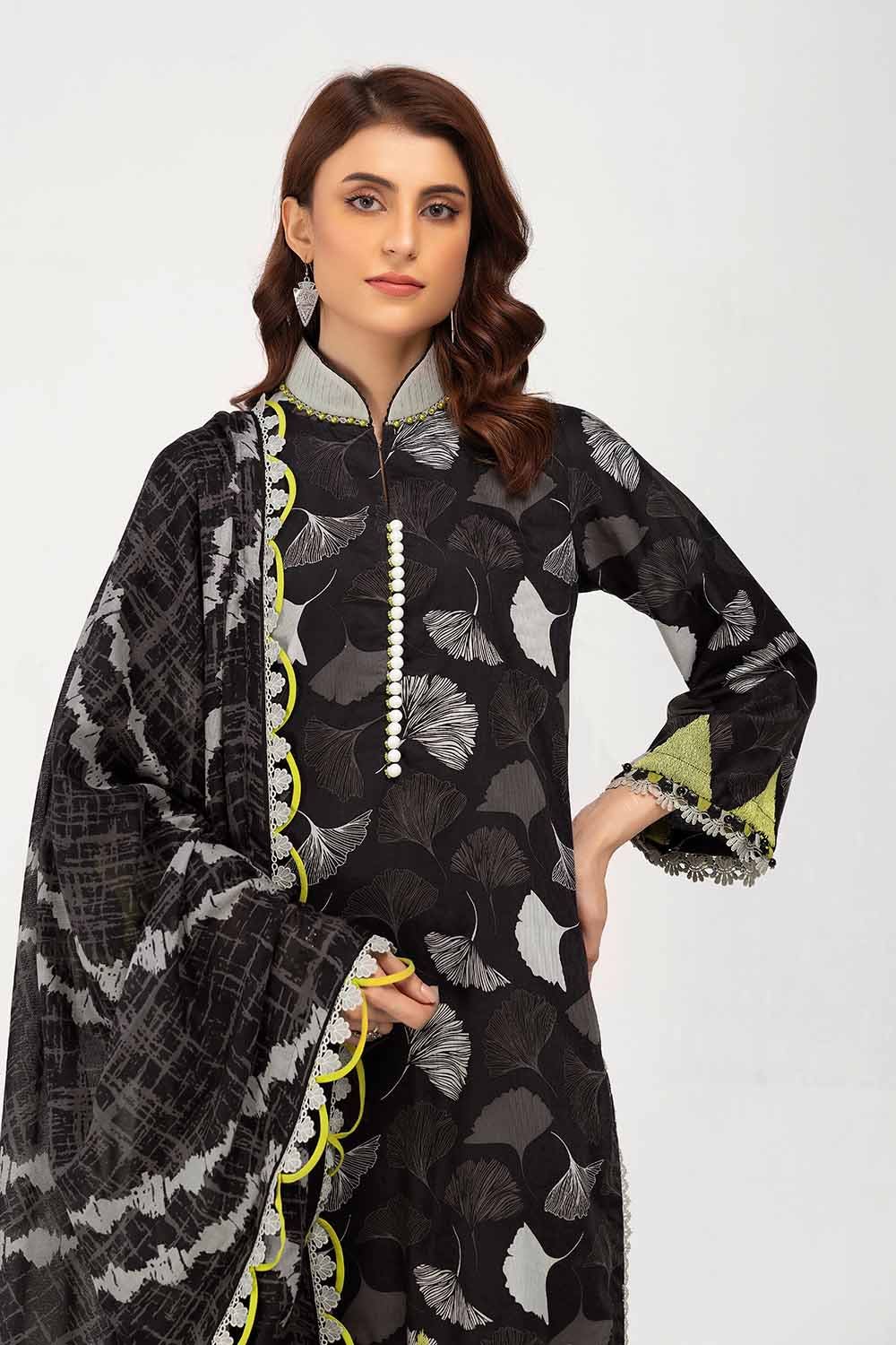 Gul Ahmed | Winter Collection 24 | Cotton Net Dupatta CD-42007 by Gul Ahmed - Designer Dress - Type: Ladies Clothes - Available at Libayah - 100% Original