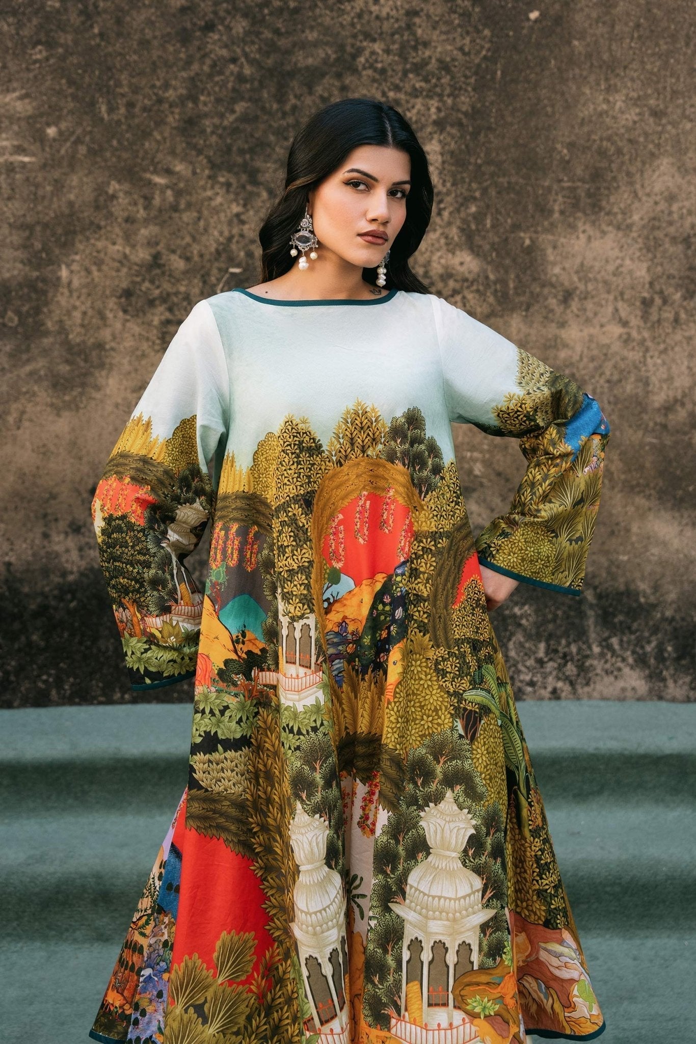 Fahad Hussayn | Lawn Banger | Chagatai by Fahad Hussayn - Designer Dress - Type: Ladies Clothes - Available at Libayah - 100% Original