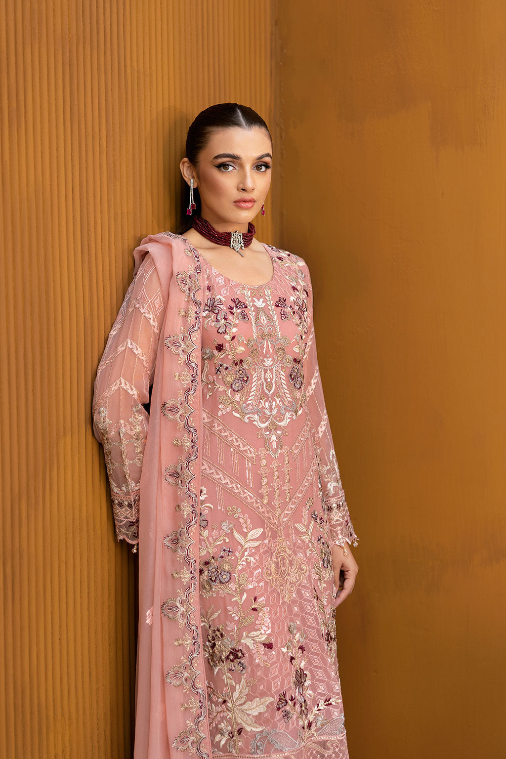 Ramsha | Chevron Chiffon Collection | A-1005 by Ramsha - Designer Dress - Type: Ladies Clothes - Available at Libayah - 100% Original