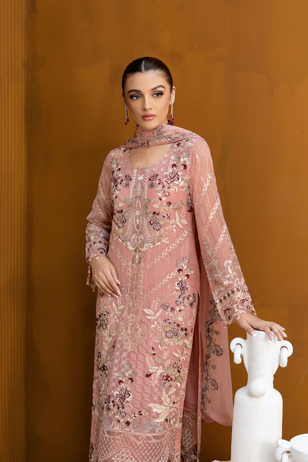 Ramsha | Chevron Chiffon Collection | A-1005 by Ramsha - Designer Dress - Type: Ladies Clothes - Available at Libayah - 100% Original