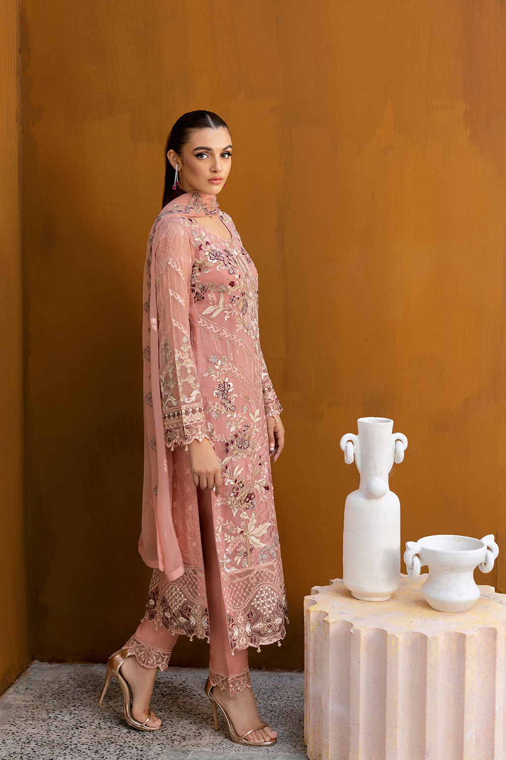 Ramsha | Chevron Chiffon Collection | A-1005 by Ramsha - Designer Dress - Type: Ladies Clothes - Available at Libayah - 100% Original