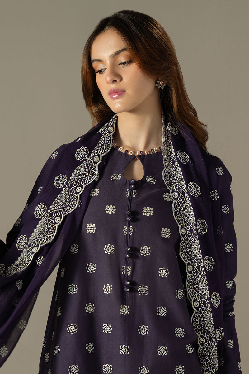 Cross Stitch | Chikankari Lawn 25 | INDIGO ROYAL by Cross Stitch - Designer Dress - Type: Ladies Clothes - Available at Libayah - 100% Original