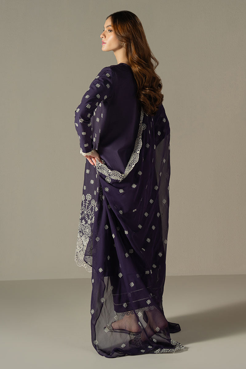 Cross Stitch | Chikankari Lawn 25 | INDIGO ROYAL by Cross Stitch - Designer Dress - Type: Ladies Clothes - Available at Libayah - 100% Original