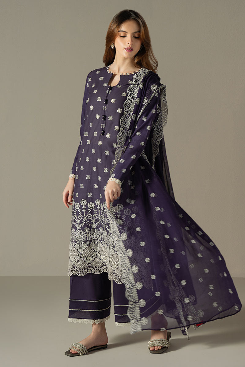 Cross Stitch | Chikankari Lawn 25 | INDIGO ROYAL by Cross Stitch - Designer Dress - Type: Ladies Clothes - Available at Libayah - 100% Original