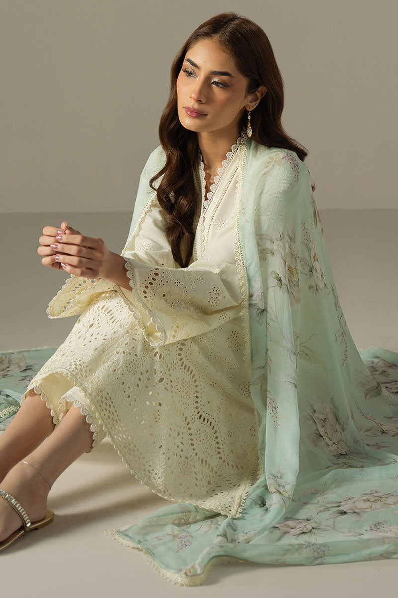 Cross Stitch | Chikankari Lawn 25 | FLORAL MELODY by Cross Stitch - Designer Dress - Type: Ladies Clothes - Available at Libayah - 100% Original
