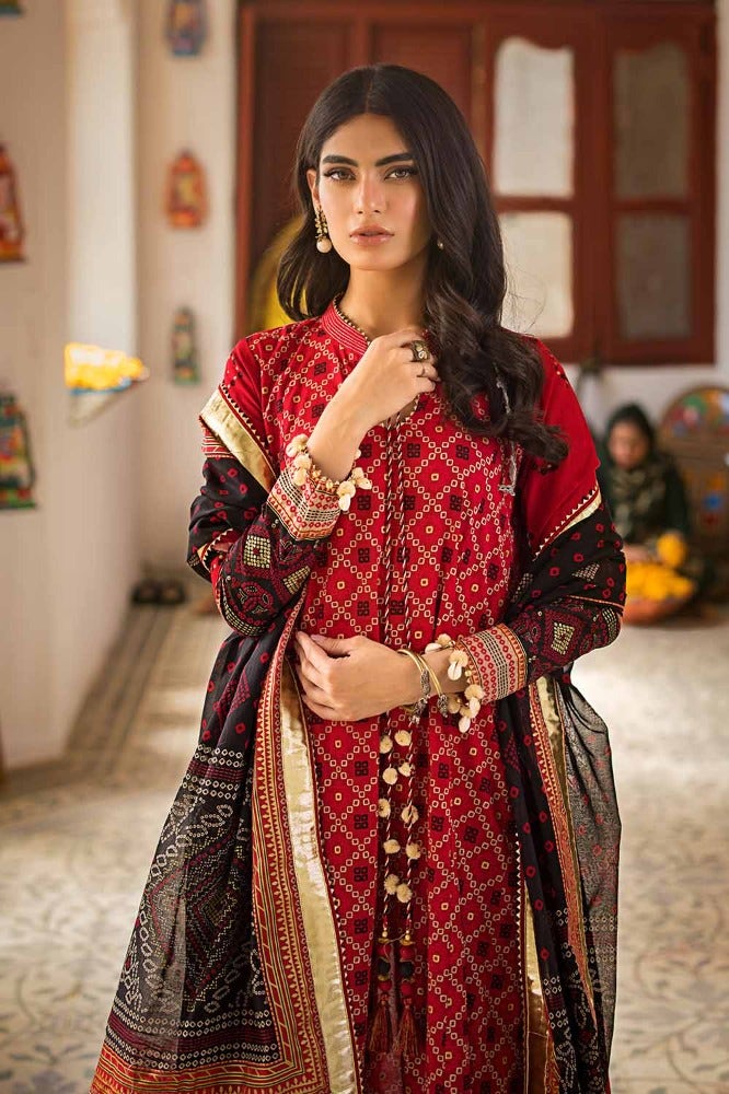 Gul Ahmed | Chunri Collection | CL-42032 B by Gul Ahmed - Designer Dress - Type: Ladies Clothes - Available at Libayah - 100% Original