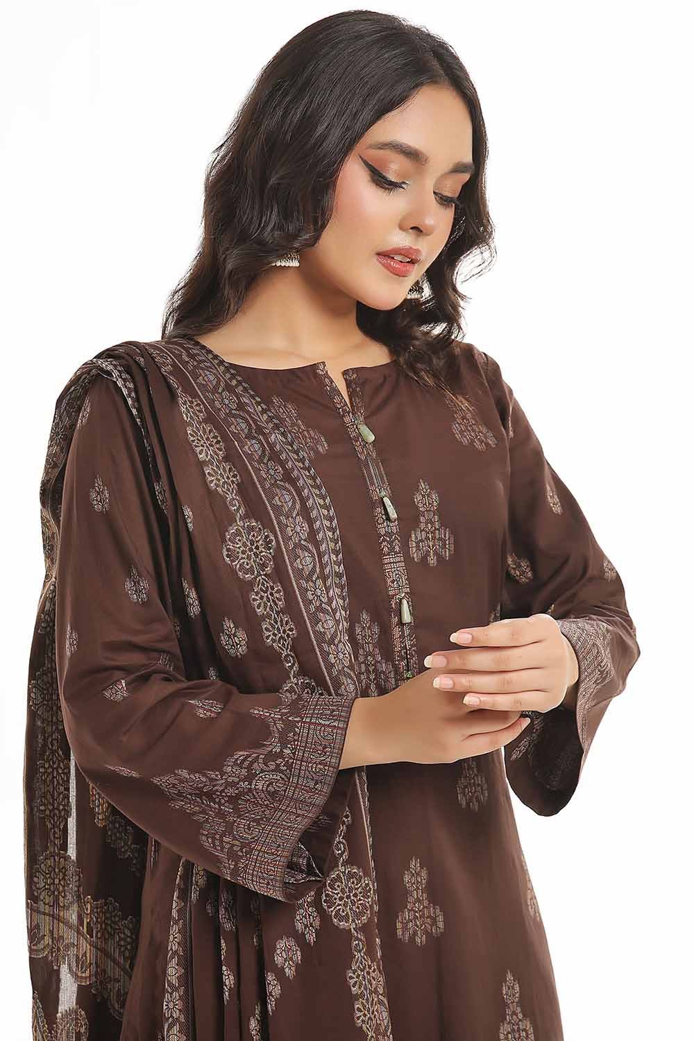 Gul Ahmed | Special Jacquard Collection | CLF-42020 A by Gul Ahmed - Designer Dress - Type: Ladies Clothes - Available at Libayah - 100% Original