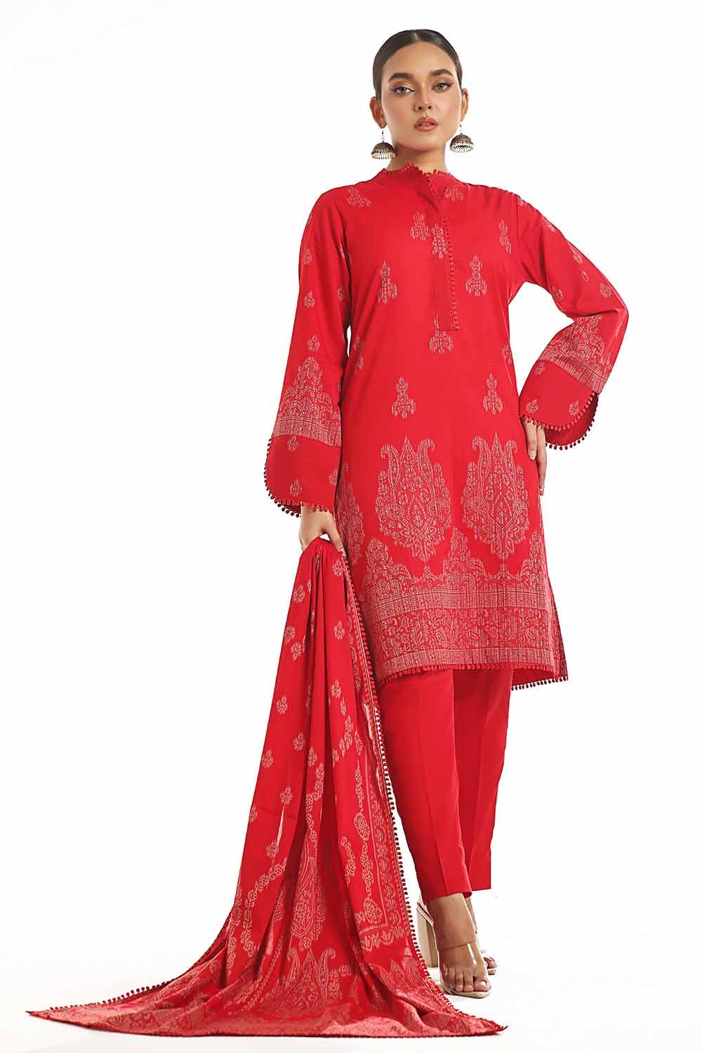 Gul Ahmed | Special Jacquard Collection | CLF-42020 B by Gul Ahmed - Designer Dress - Type: Ladies Clothes - Available at Libayah - 100% Original