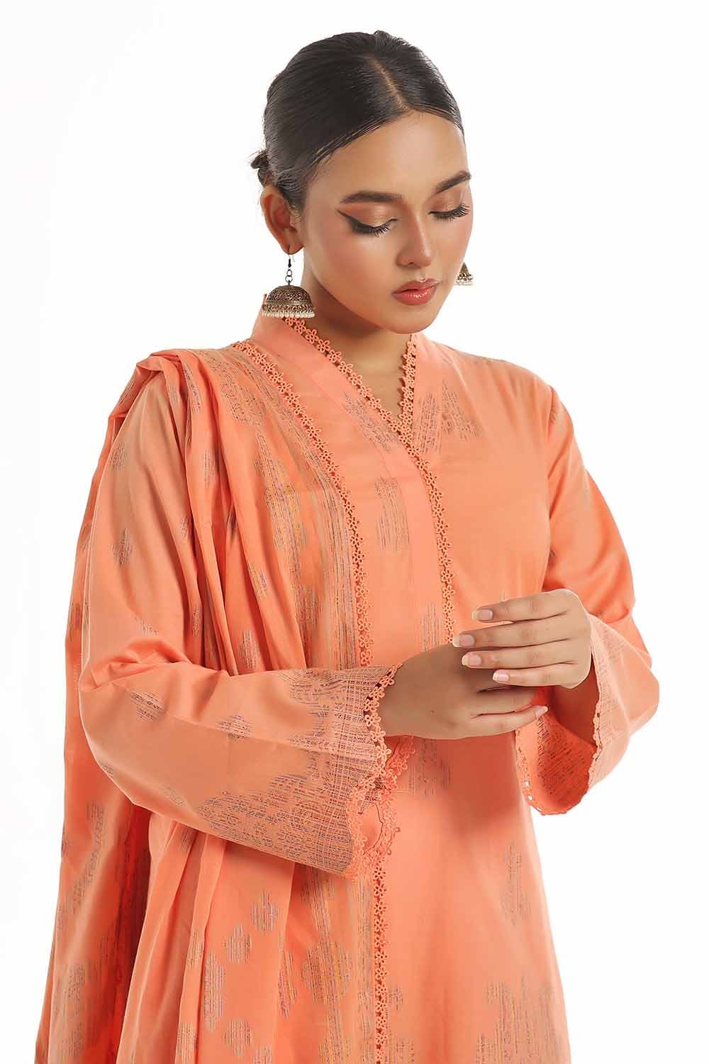 Gul Ahmed | Special Jacquard Collection | CLF-42020 C by Gul Ahmed - Designer Dress - Type: Ladies Clothes - Available at Libayah - 100% Original