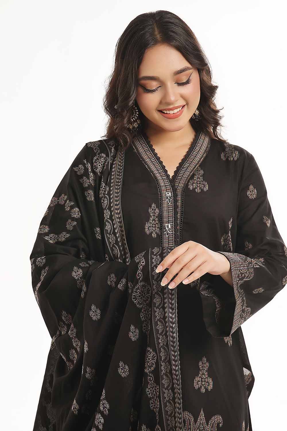 Gul Ahmed | Special Jacquard Collection | CLF-42020 D by Gul Ahmed - Designer Dress - Type: Ladies Clothes - Available at Libayah - 100% Original