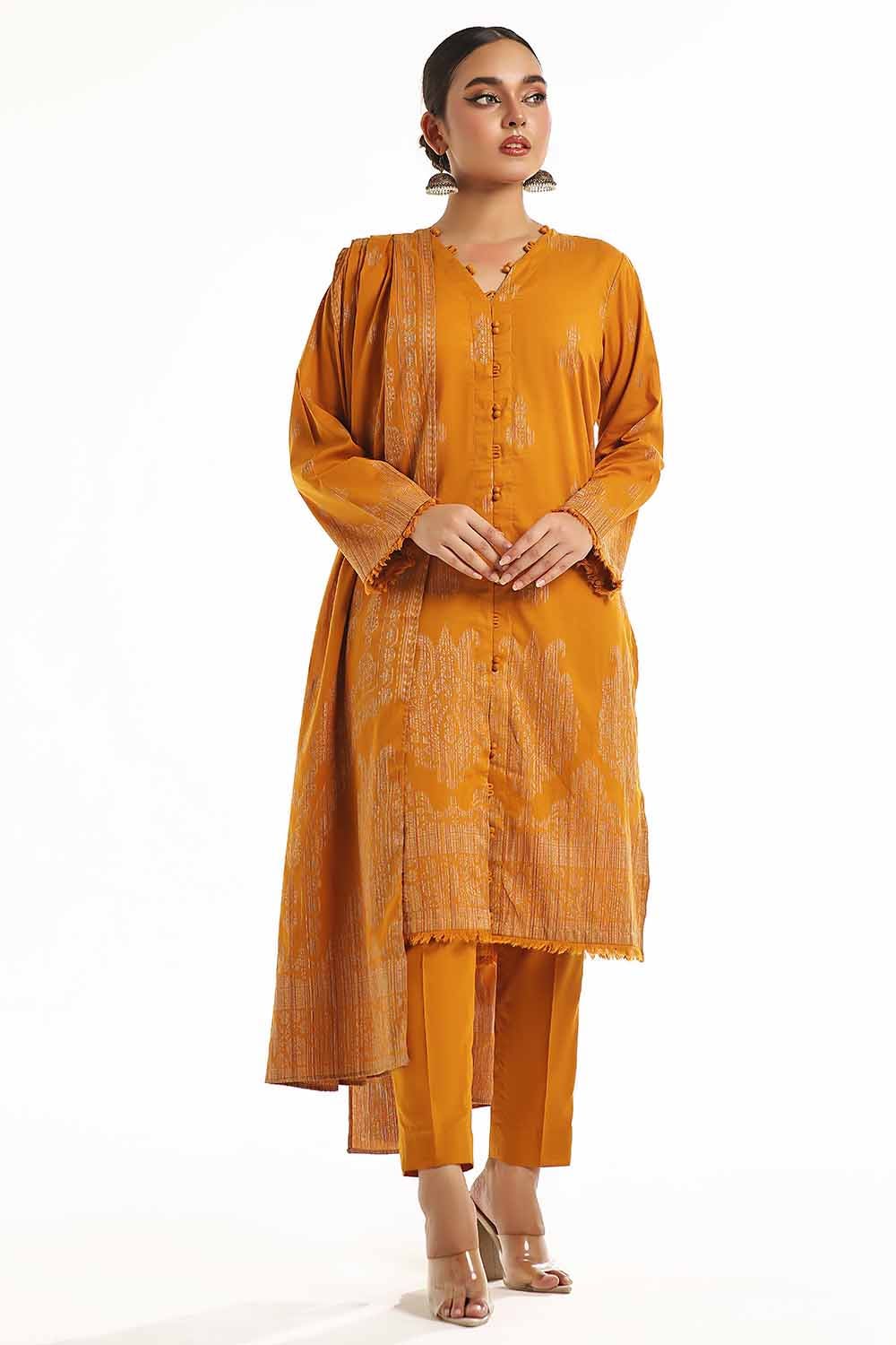 Gul Ahmed | Special Jacquard Collection | CLF-42020 F by Gul Ahmed - Designer Dress - Type: Ladies Clothes - Available at Libayah - 100% Original