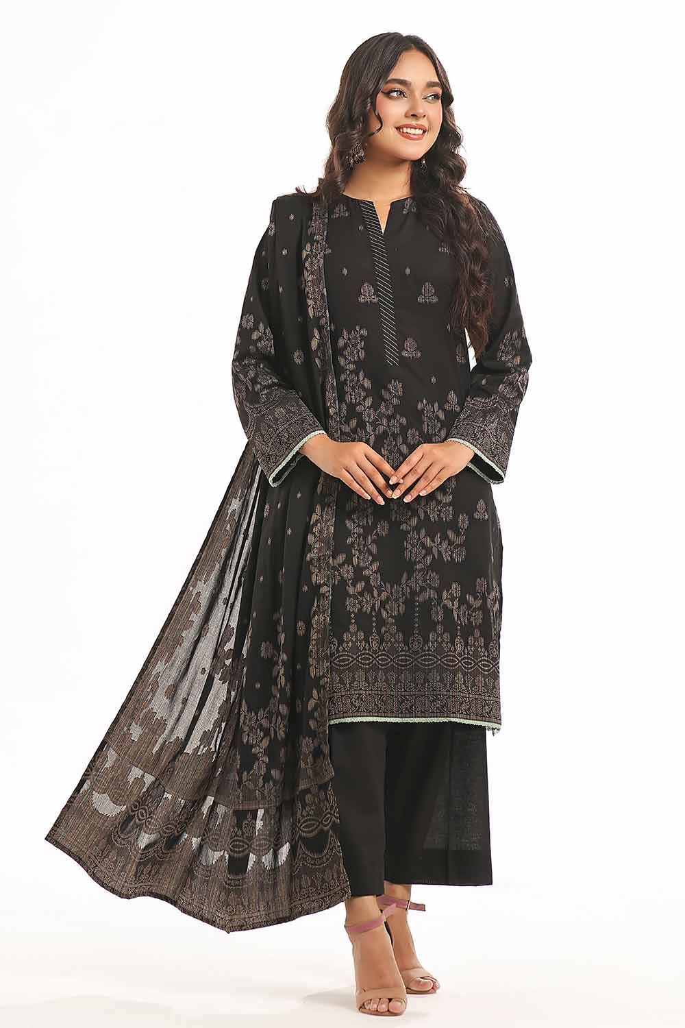 Gul Ahmed | Special Jacquard Collection | CLF-42021 B by Gul Ahmed - Designer Dress - Type: Ladies Clothes - Available at Libayah - 100% Original