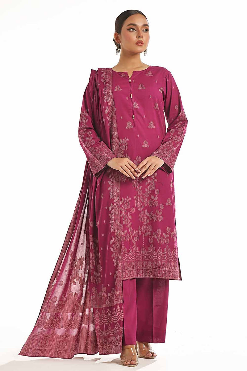 Gul Ahmed | Special Jacquard Collection | CLF-42021 D by Gul Ahmed - Designer Dress - Type: Ladies Clothes - Available at Libayah - 100% Original
