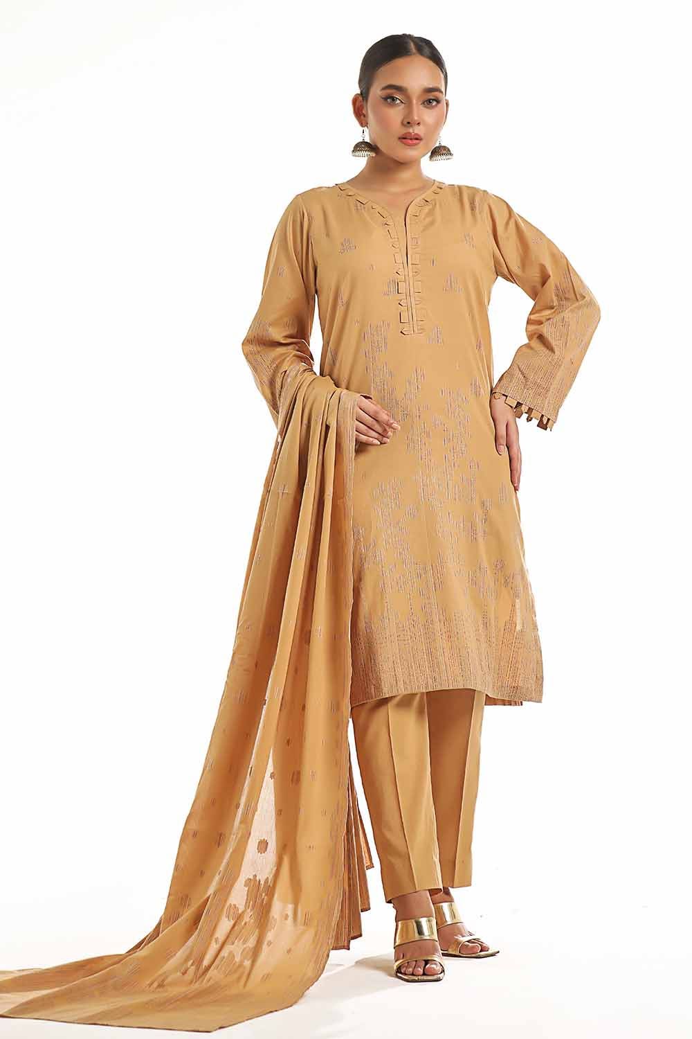 Gul Ahmed | Special Jacquard Collection | CLF-42021 E by Gul Ahmed - Designer Dress - Type: Ladies Clothes - Available at Libayah - 100% Original