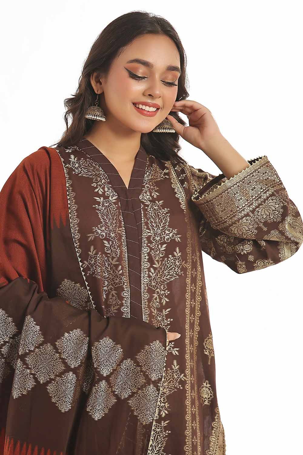 Gul Ahmed | Special Jacquard Collection | CLF-42022 D by Gul Ahmed - Designer Dress - Type: Ladies Clothes - Available at Libayah - 100% Original