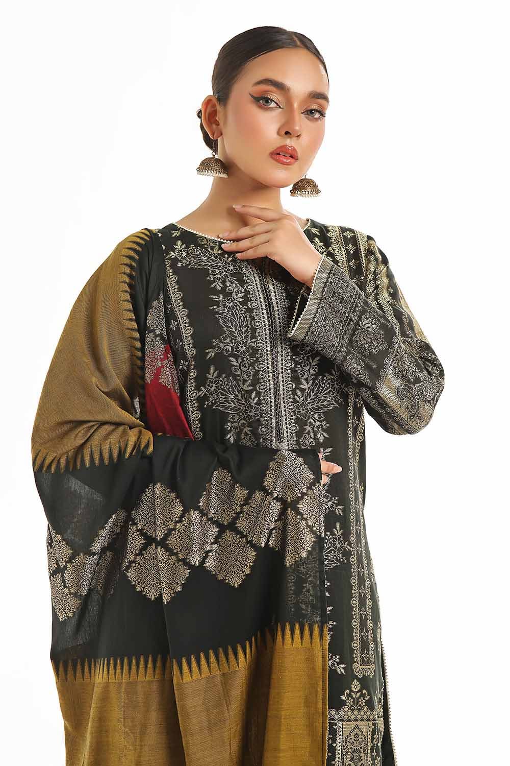Gul Ahmed | Special Jacquard Collection | CLF-42022 E by Gul Ahmed - Designer Dress - Type: Ladies Clothes - Available at Libayah - 100% Original
