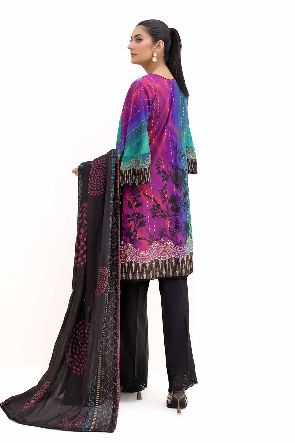 Gul Ahmed | Winter Collection 24 | Cotton Net Dupatta CN-42003 by Gul Ahmed - Designer Dress - Type: Ladies Clothes - Available at Libayah - 100% Original