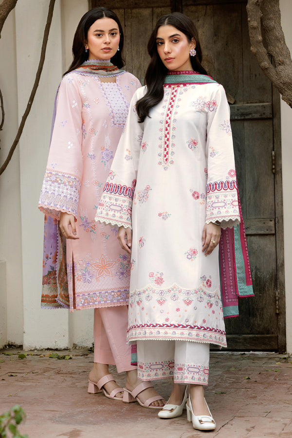 Farasha | Summer Weaves Embroidered Lawn | Coral Peach by Farasha - Designer Dress - Type: Ladies Clothes - Available at Libayah - 100% Original