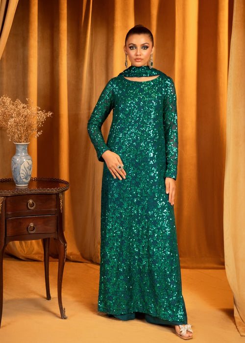 Meeral | Wedding Formals | Aquamarine by Meeral - Designer Dress - Type: Ladies Clothes - Available at Libayah - 100% Original