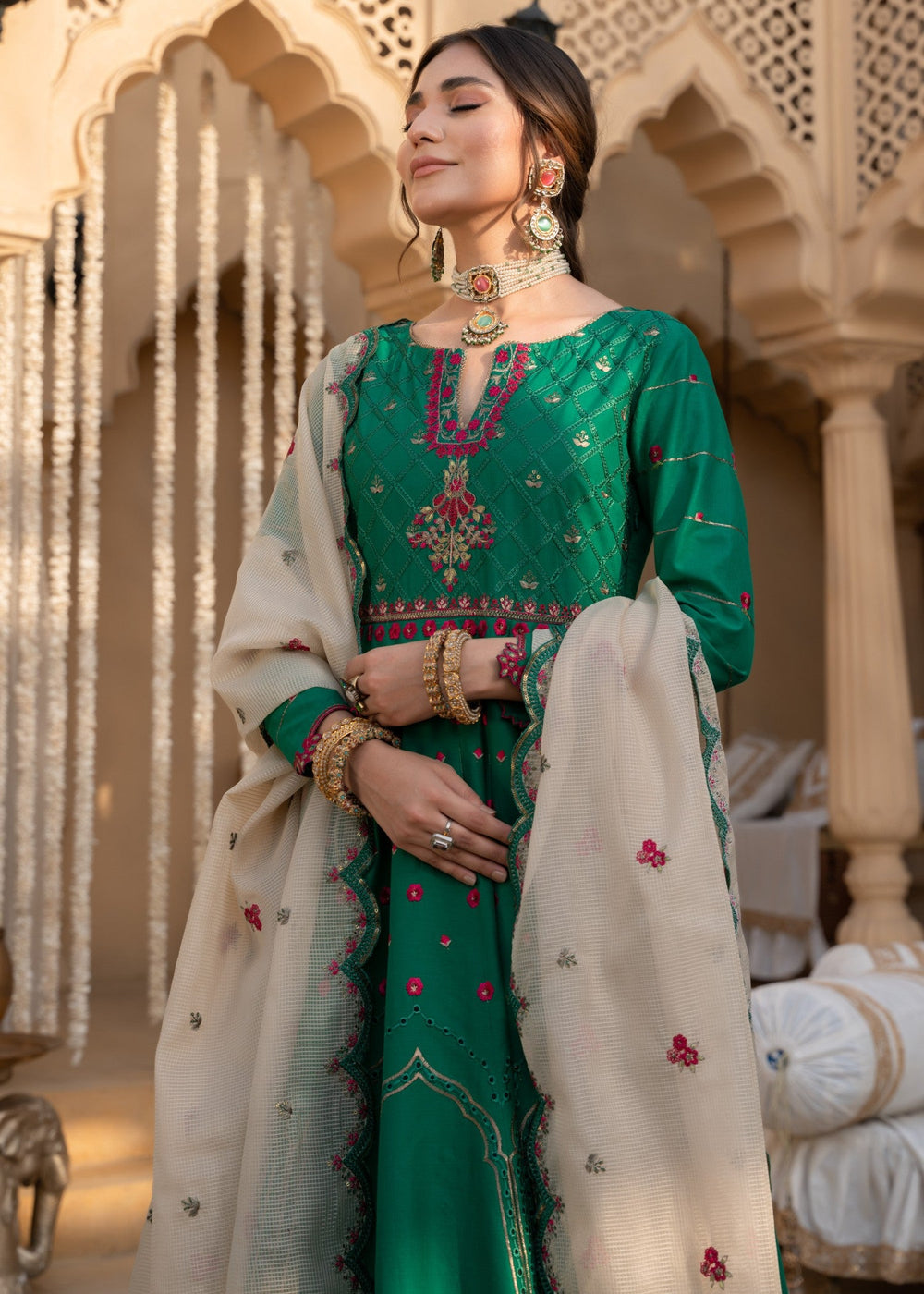 Meem | Singhar 25 | ZAMURD by Meem - Designer Dress - Type: Ladies Clothes - Available at Libayah - 100% Original